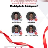 18. Uluslararası Astronomi ve Astrofizik Olimpiyatından Madalyalarla döndük!